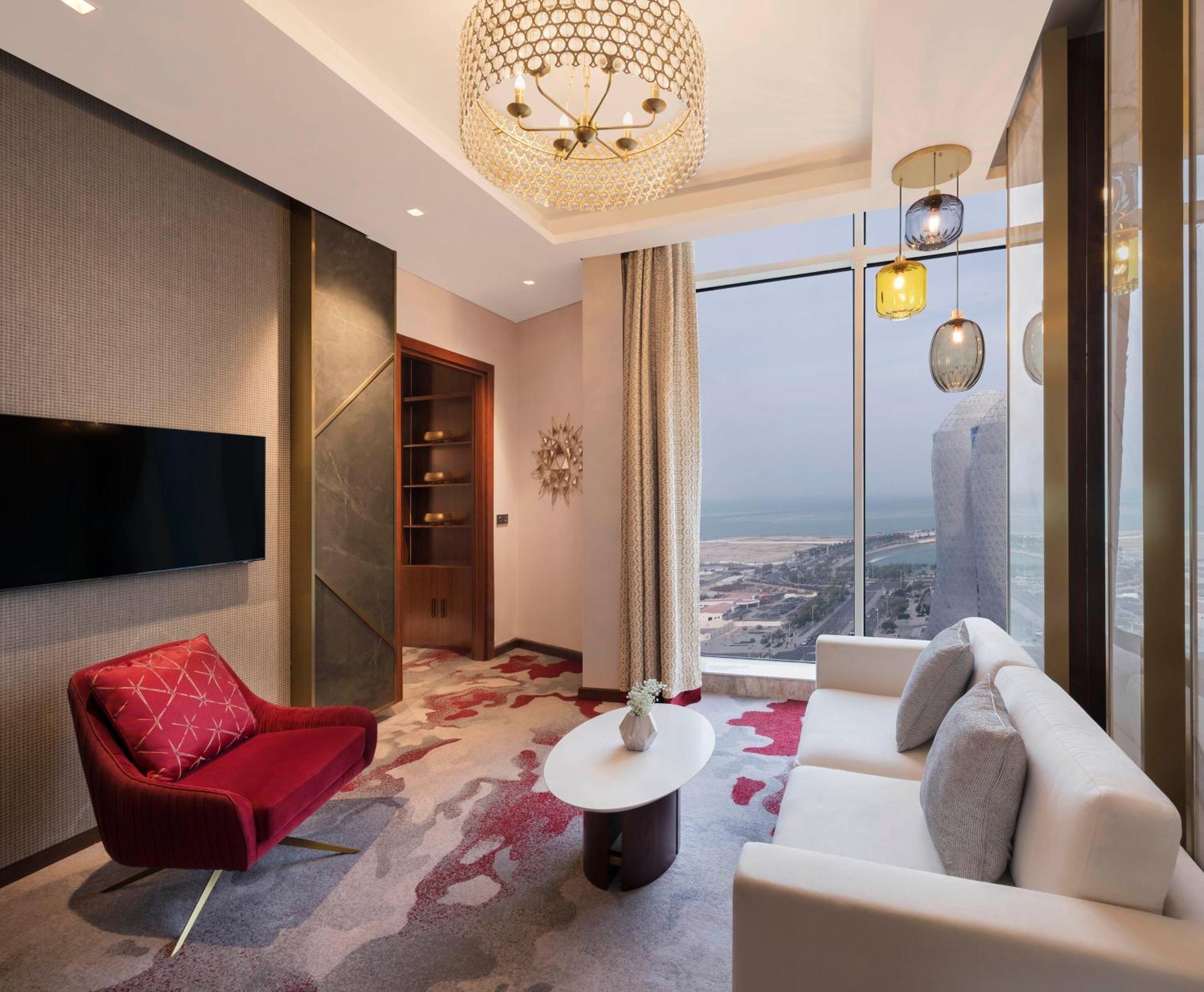 Velero Hotel Doha Lusail Eksteriør bilde A suite at the hotel